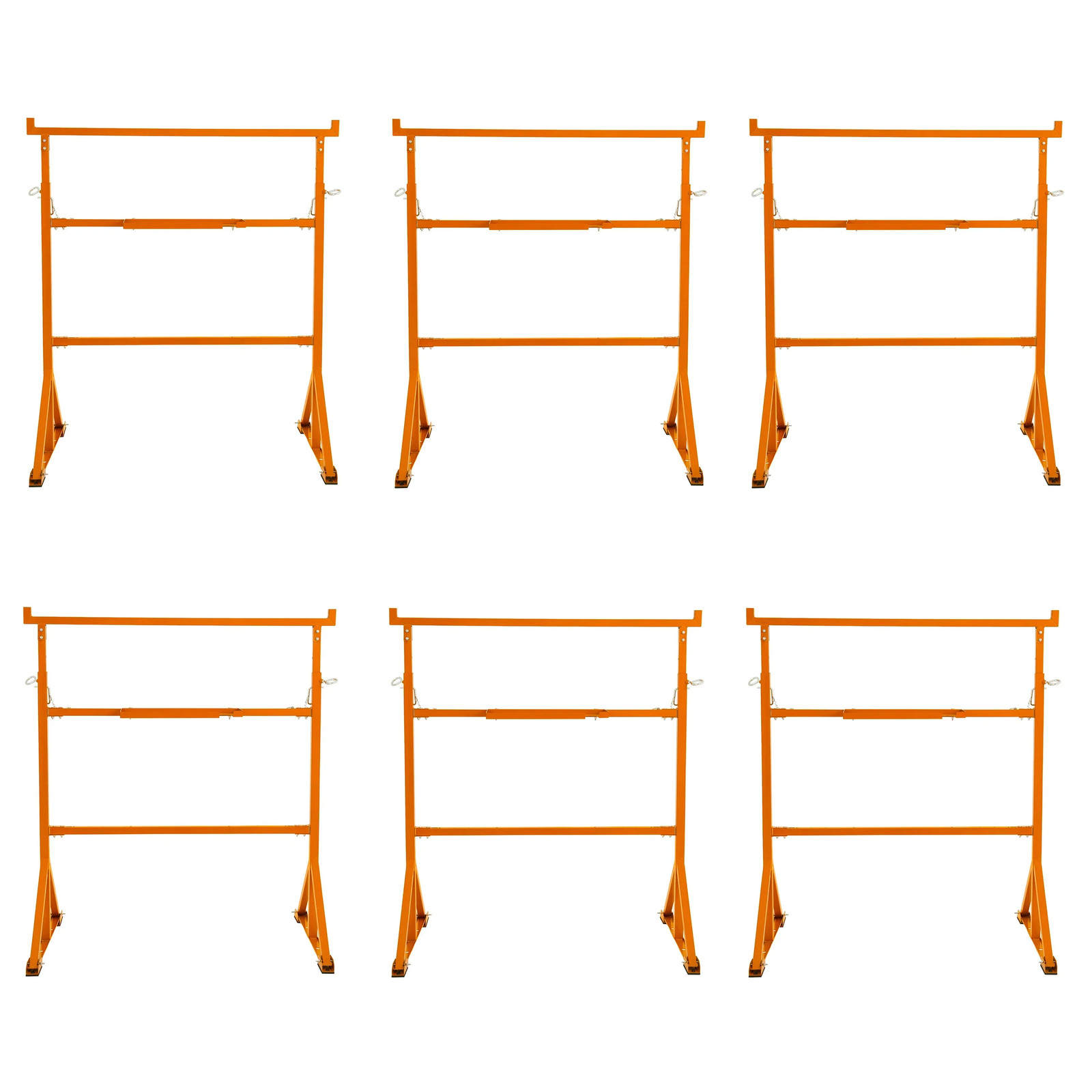 Trestle Stand x 6 Heavy Duty Builders Trestles Twin Pack Portable