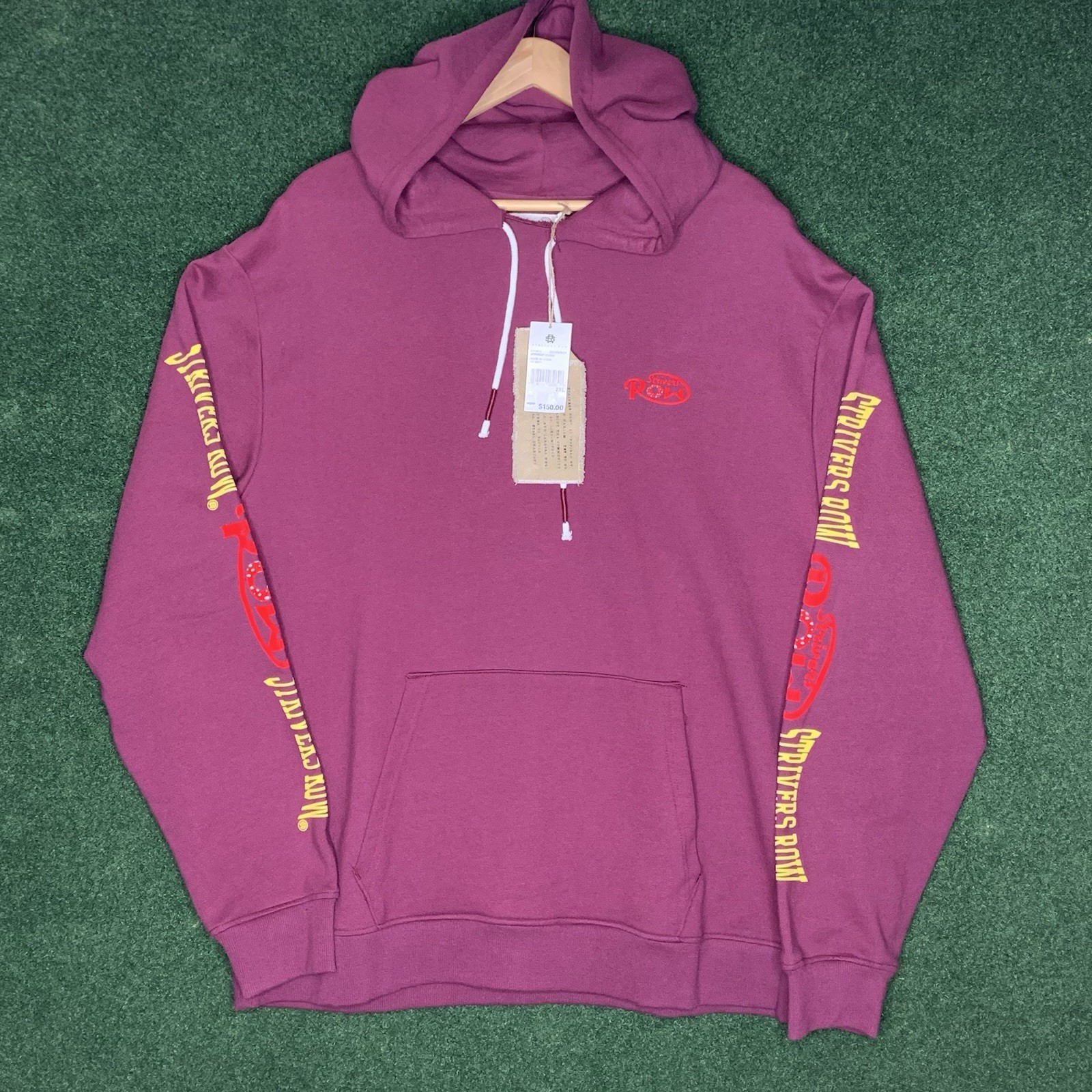 FILA Felpa con cappuccio da boxe marrone Striver’s Row taglia 2XL