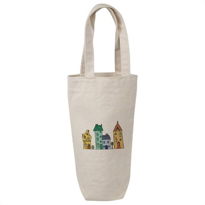 ''Häuserreihe'' Baumwolle Weinflasche Geschenk-/Reisetasche (BL00030343)