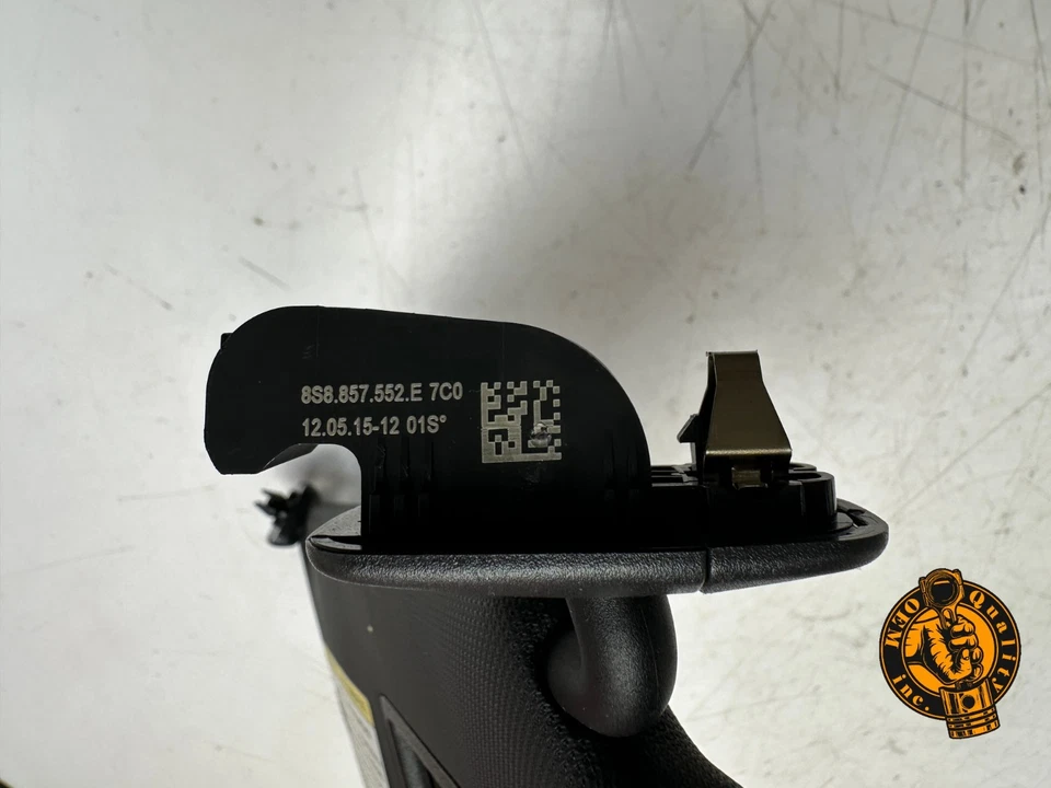 Audi TT TTS T RS 2016-2023 cupé lado del pasajero delantero derecho parasol negro OEM Foto 3 de 4