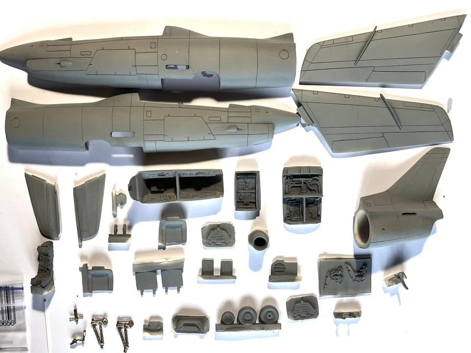 aircraft. aeritalia fiat g91t in 1/48. full resin kit - Immagine 2 di 4