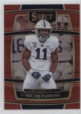 2022 Panini Select Draft Picks Concourse Red Prizm 98/149 Micah Parsons #85 0p4c