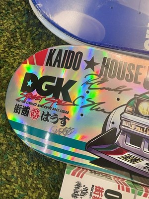 Kaido House x DGK Skateboard Deck Signed by Whole DGK, brand New No Plastic 