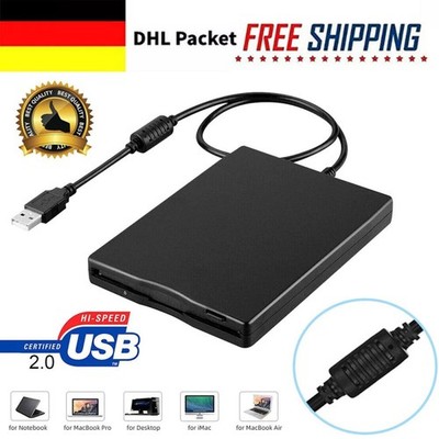 Externes USB-Diskettenlaufwerk | FDD 1,44MB | Floppy Disketten-Laufwerk 3,5 Zoll