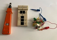 Modular Cable Tester and punch down tool tool UNTESTED