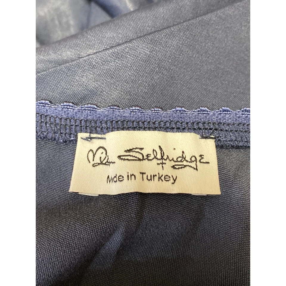 Maxi falda midi sin mangas Miss Selfridge azul sedoso satinado cintura alta talla XS Foto 4 de 4