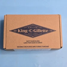 King C Gillette Double Edge Safety Razor Blades 10ct Each (pack of 10) Total 100