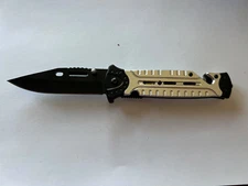 8.5" Overall Spring Tactical Folding Pocket Knife Stainless Steel Blade RT-7084