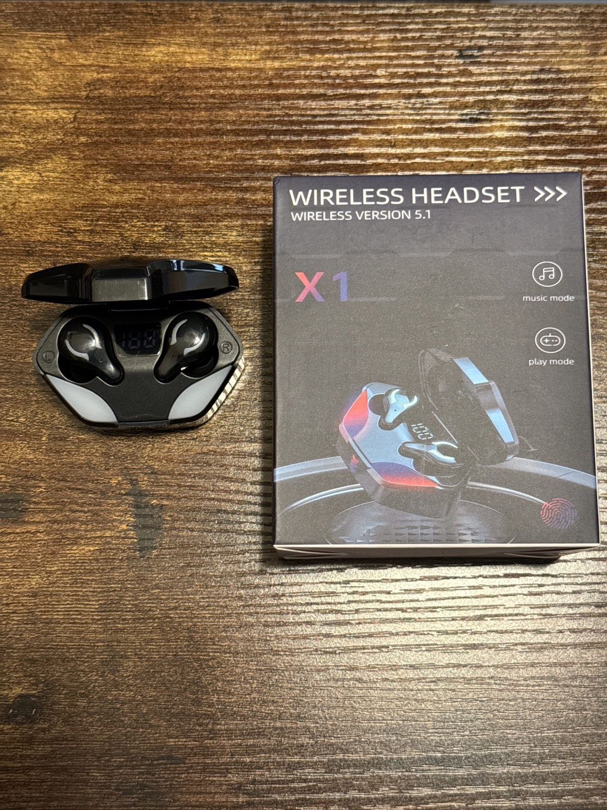 True Wireless Headset V 5.1 Bluetooth with Charging Case For Gaming Phone