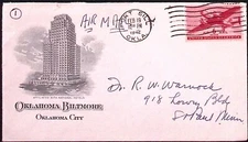 1942 Oklahoma Biltmore Hotel Oklahoma City OK Advertising Cover Letterhead
