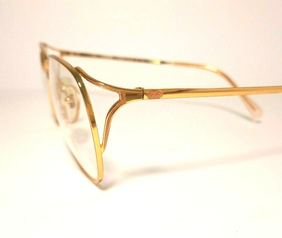 Lozza Rectangular Eyeglasses Gold Lightweight Men… - image 6