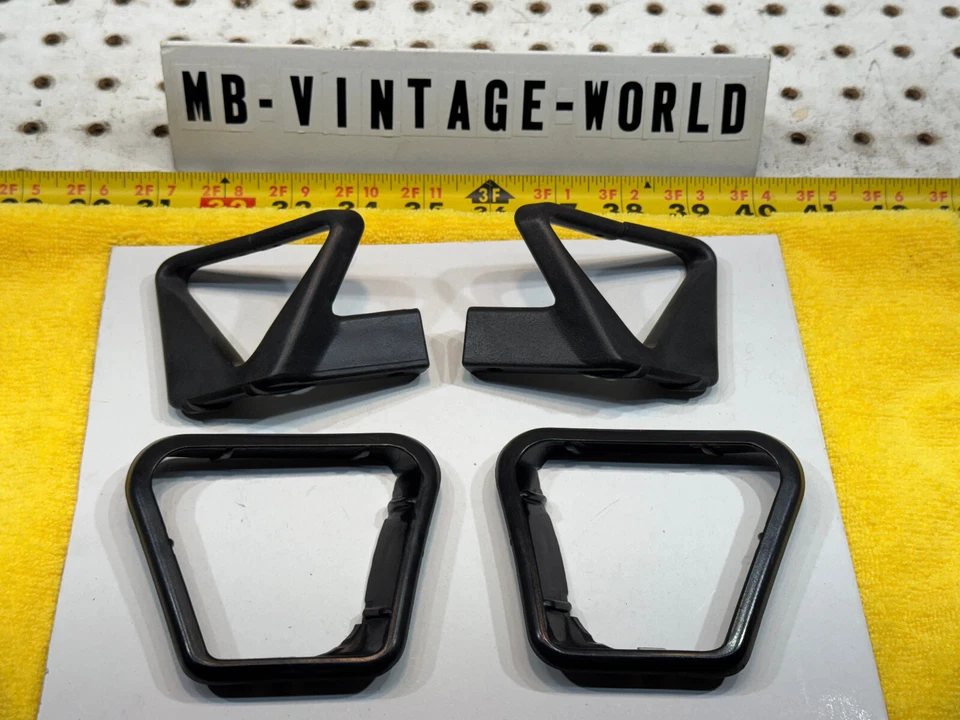 Cinturón de seguridad delantero R & L genuino Mercedes 82-91 C126 SEC 2 asas, sin cerraduras Foto 2 de 4