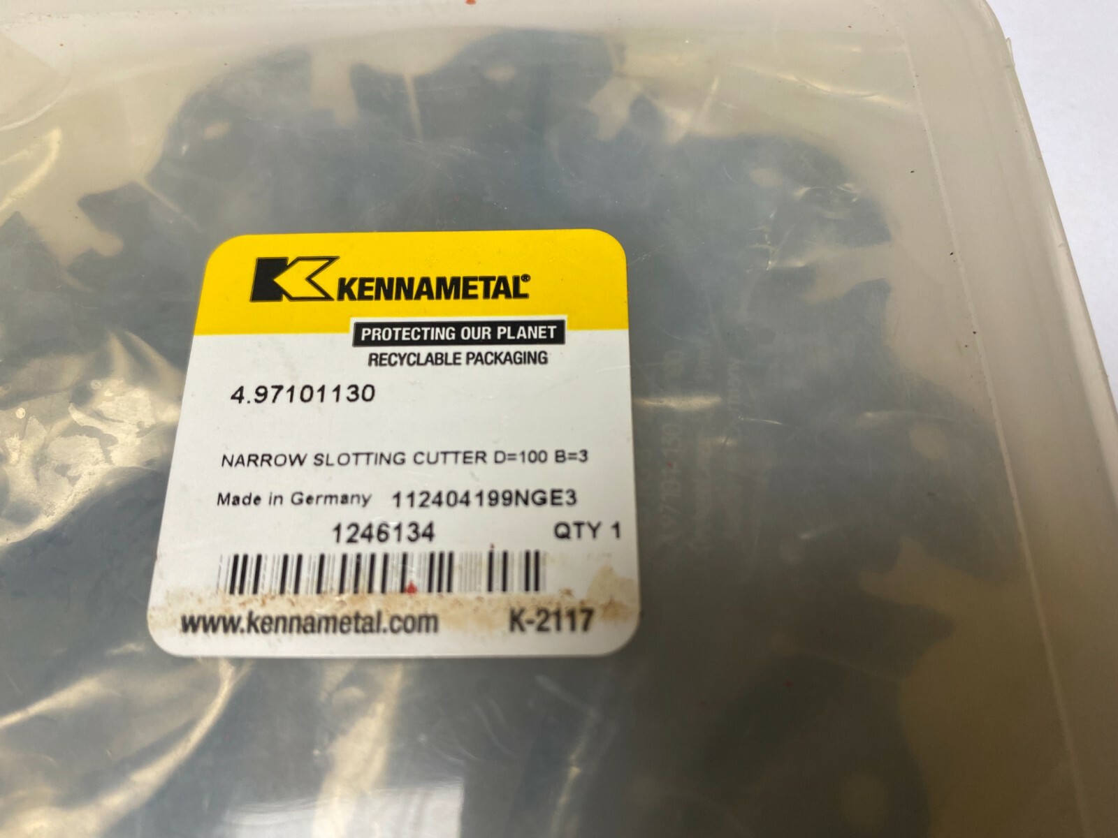 KENNAMETAL Narrow Slotting Cutters 4.97101130 + INSERTS 3.9003
