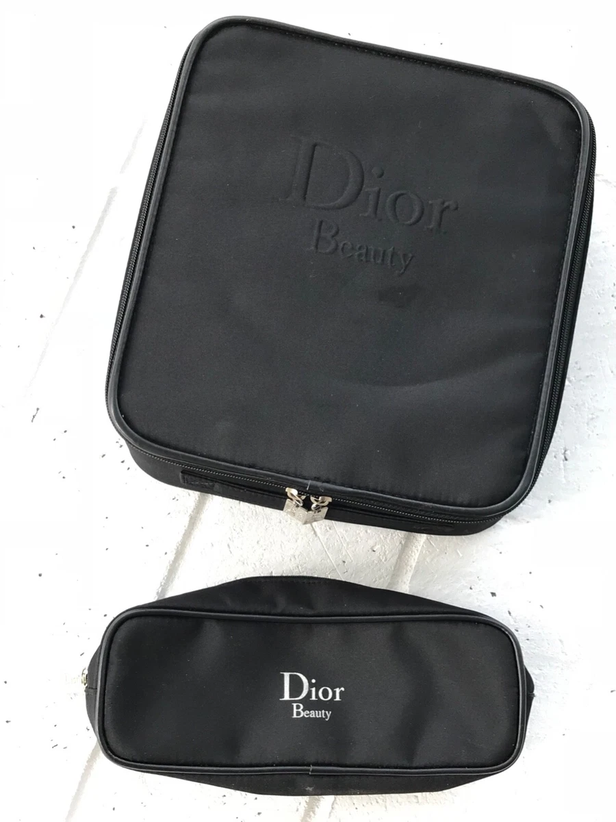 Christian Dior Black Beauty Make-up Travel Case with Pencil Bag