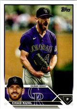 2023 Topps Series 2 Chad Kuhl  #517   Colorado Rockies Baseball Card         
