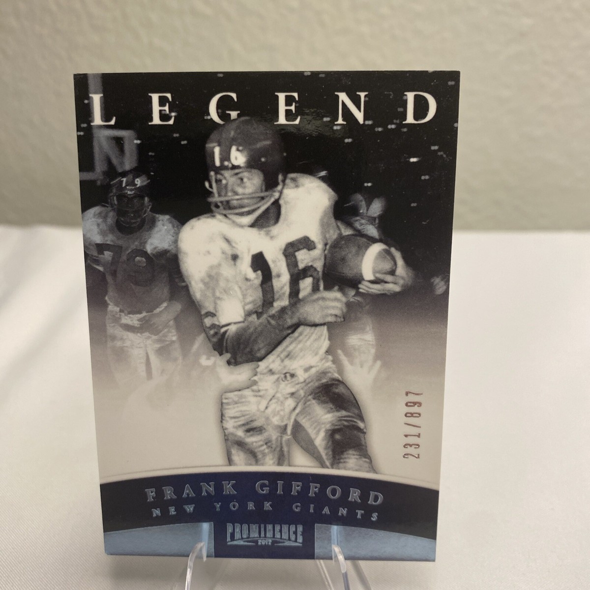 Frank Gifford New York Giants Prominence Legends Card Limited