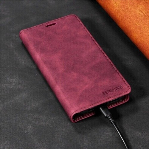 For iPhone 16e 15 14 13 12 11 Pro Max 8+ SE Case Wallet Leather RFID Flip Cover - Picture 55 of 66