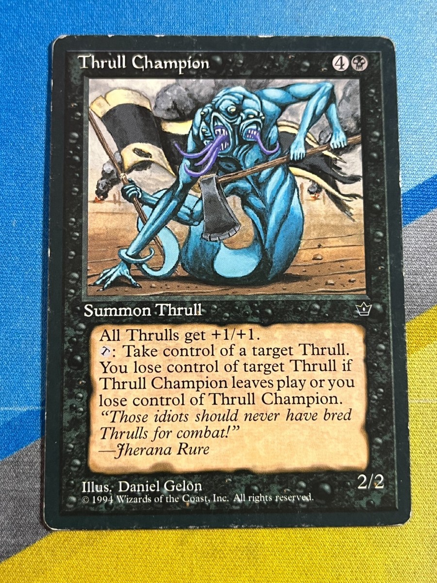Magic the Gathering MTG Fallen Empires THRULL CHAMPION Played | eBay