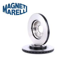 Marelli Paar Bremsscheiben Vorne für Citroen C1 Toyota Aygo Peugeot 107/108