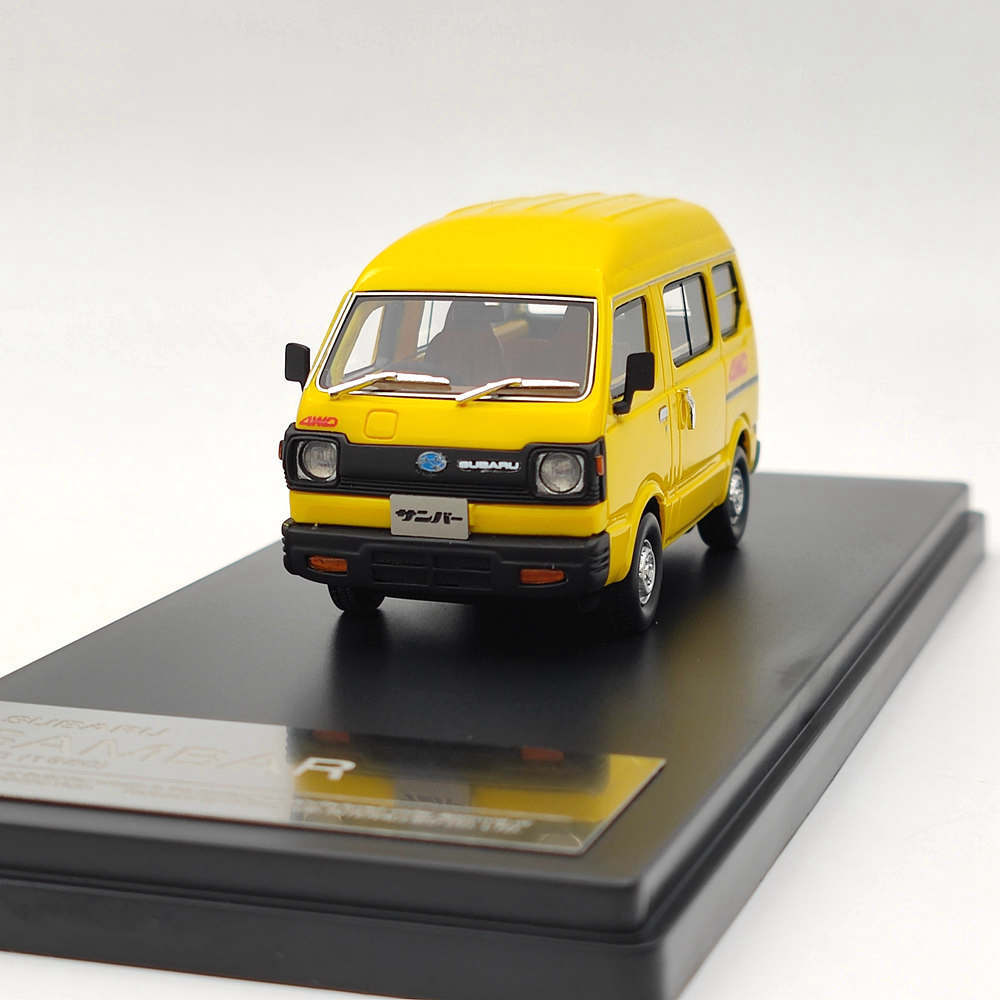 Hi-Story 1/43 Subaru SAMBAR 4WD 1980 Yellow HS340YE Resin Models