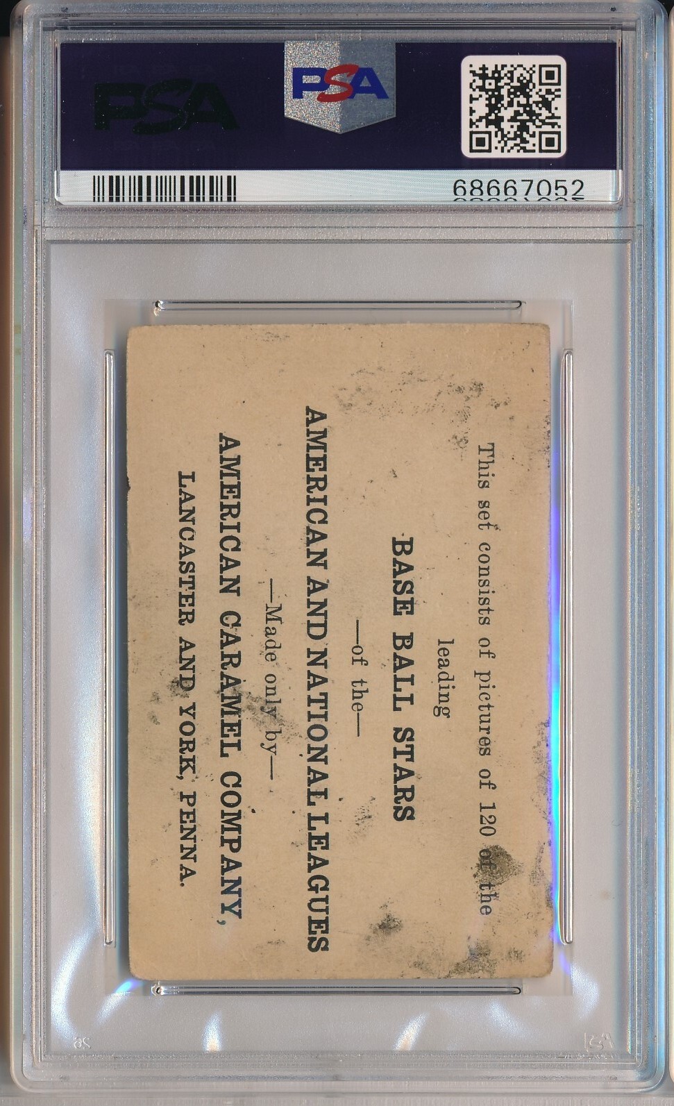 E121 AMERICAN CARAMEL EARL “GREASY” NEALE PSA 1 PR (SVSC) FRESHLY