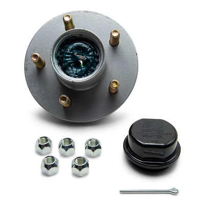 Dexter Marine Pre Greased Vortex Boat Trailer Hub Galv-X 5 Lug 3500lb Axle