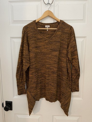 Pull LOGO By Lori Goldstein - Coton/cachemire à Carreaux - Taille S - Occasion TB état