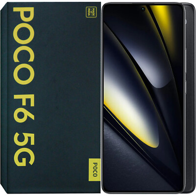 Xiaomi Poco F6 5G Black 512GB + 12GB Dual-SIM Factory Unlocked