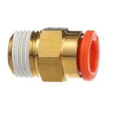 3PC SMC KQ2H07-34AS Tubing Fitting,Male Connector,1/4in,1/8 NPT,Brass,Series KQ