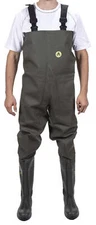 Amblers Tyne Safety Chest Waders S5 PVC Steel Toe Cap Lined SRA Fishery Fishing