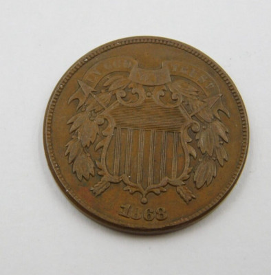 1868 Two Cent Piece  Nice 2c Coin  (1111)