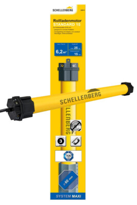 Schellenberg Rohrmotor Standard 15 Nm 20615 max. 25 kg Rollladenmotor Antrieb