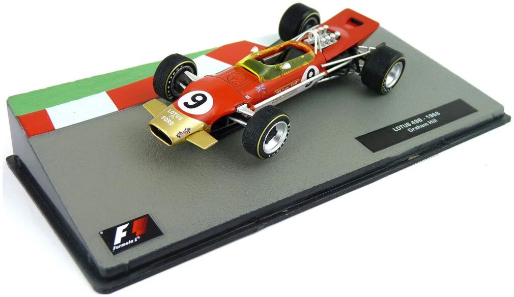 Figurine Pilote Graham Hill 1:43 - Combinaison Blanche - Résine - Le Mans