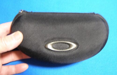 Oakley Sunglasses Case Flak/Half Jacket Array Vault Rigid Nylon Black Zipper - 第 1/4 張圖片