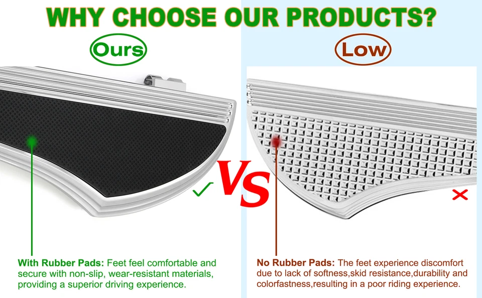 Chrome floorboards shifter Lever highway peg For Harley touring softail Fatboy Foto 4 de 4