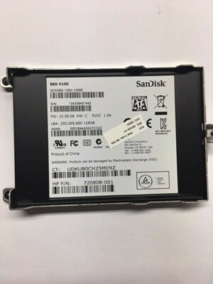 SanDisk SSD X100, SD5SB2-128G-1006E, 128GB, HP P/N: 720808-001