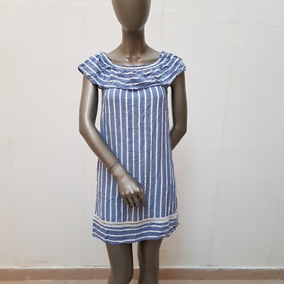 Süßes Kleid von Max Studio MSSP, S, blau, weiß gestreift