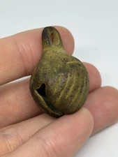 Smal Antique Medieval Viking Era Crotal Ball Bronze Bell Pendant Charm Primitive