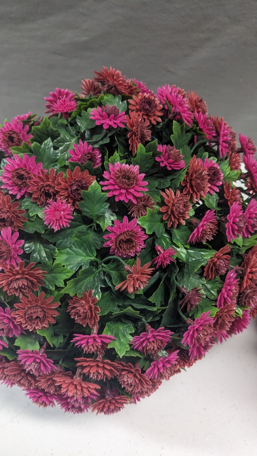 Wicker Park Set of (2) 12" Faux Mum Indoor/Outdoor Garden Spheres