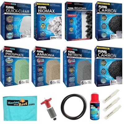 Inland Seas Fluval 307 Canister Filter 3-Month Replacement Media Plus & Annua...