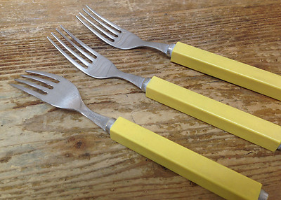 Villeroy Boch Play Two Stainless 18/10 Plastic Square Italy Yellow