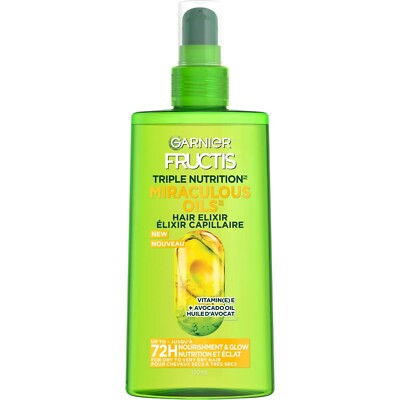 Garnier Hair Care Fructis Triple Nutrition Marvelous Oil Hair Elixir, 5 fl Ounce