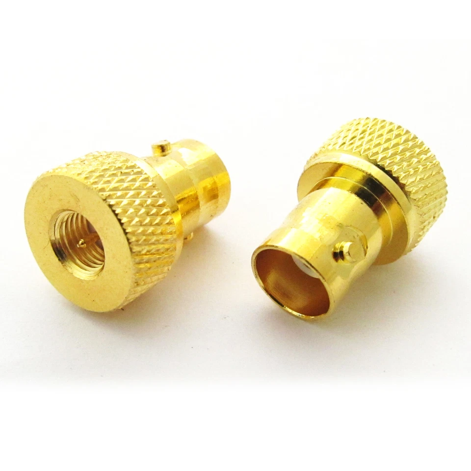 50pcs Gold BNC Female to SMA Male RF Adapter for Walkie Talkies Radio Antenna - Image 4 of 4