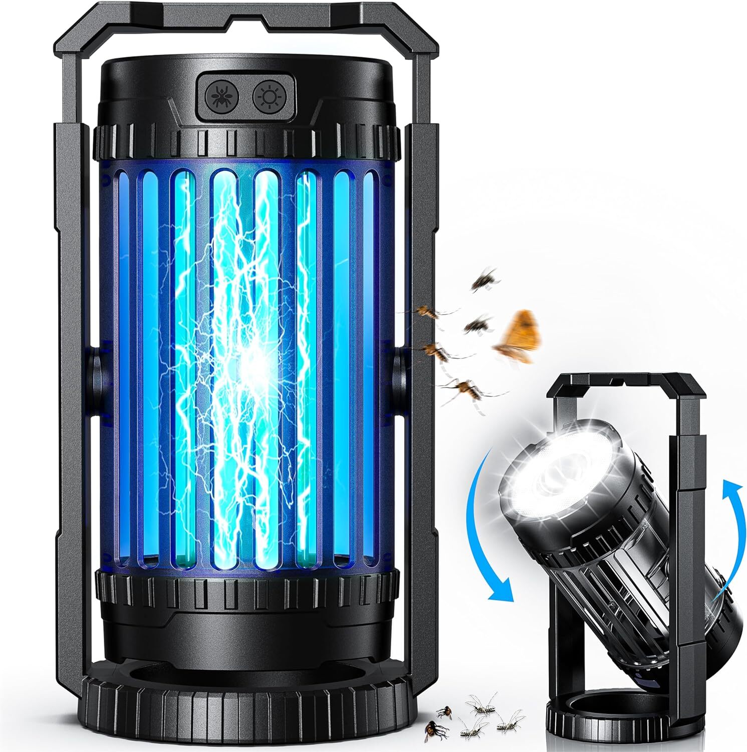 Evolpol Bug Zapper для наружного и внутреннего использования с аккумулятором большой емкости 5000 мАч - ЧЕРНЫЙ 5790₽