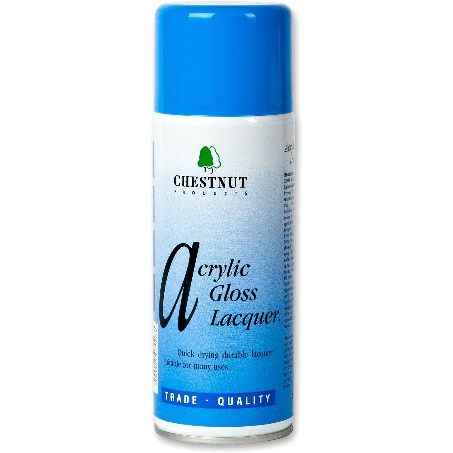 CHESTNUT PRODUCTS AGL400 Woodturning Acrylic Gloss Lacquer,400ml Aerosol