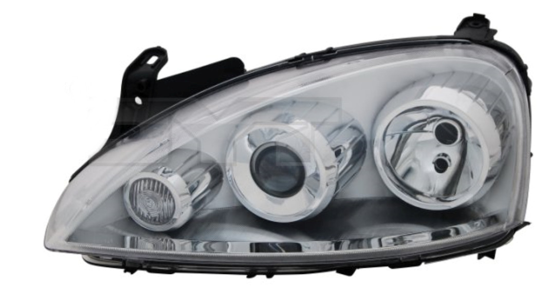 Phare avant gauche droite Opel Combo 2002 2005 2008 2010 optique de phare H7 électrique chrome - 3