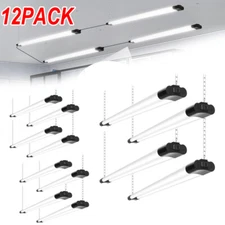 12 PACK 4FT LED SHOP LIGHT 6500K Daylight Fixture Utility Ceiling Lights Garage