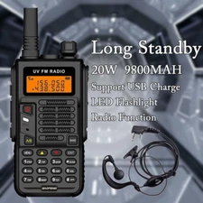 BAOFENG X5 PLUS 20W DUAL BAND VHF/UHF WALKIE TALKIE LONG RANGE TWO WAY HAM RADIO