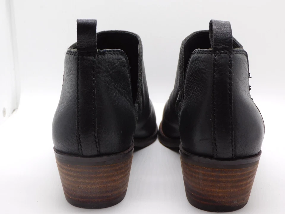 Lucky Brand Fayth Western Calzado Suave Guijarro Cuero Botines Logo Talla 9 Foto 4 de 4