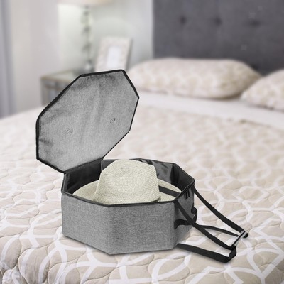 Hut Organizer Tasche mit Reißverschluss Faltbar Zuhause Aufbewahrung Polyester Große Kapazität Hut